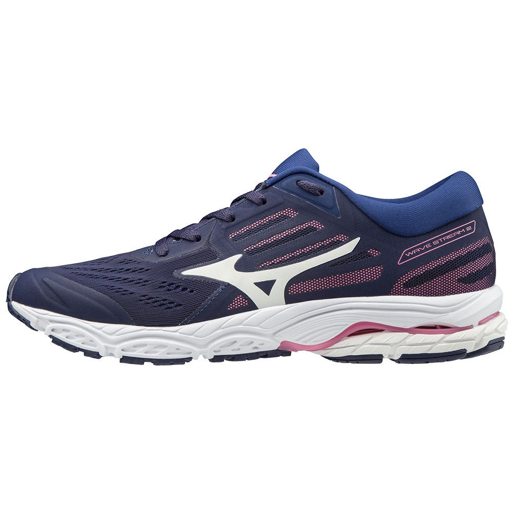 Mizuno Women's Running Shoes WAVE STREAM 2 White/Blue - QEUWHVB-32